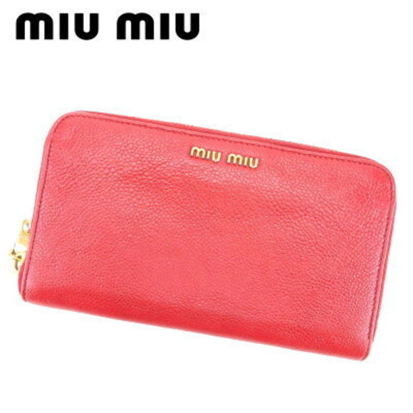 Miu Miu long Wallet red leather - Picture 1 of 6